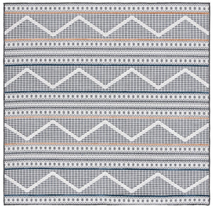 Safavieh Cabana 414 CBN414 Power Loomed Indoor / Outdoor Rug Black / Ivory CBN414Z-9