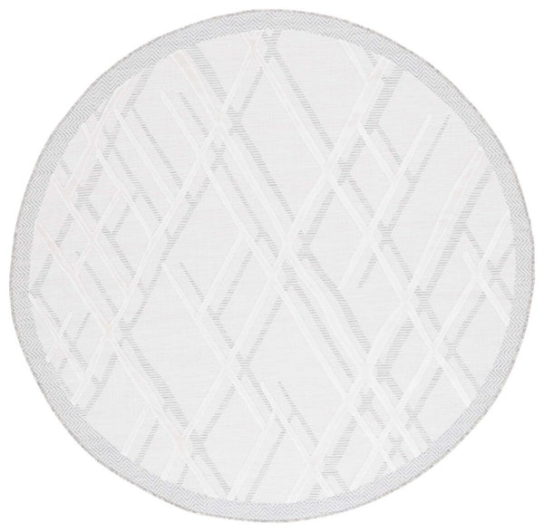 Safavieh Cabana 416 CBN416 Power Loomed Indoor / Outdoor Rug Ivory / Grey CBN416F-5