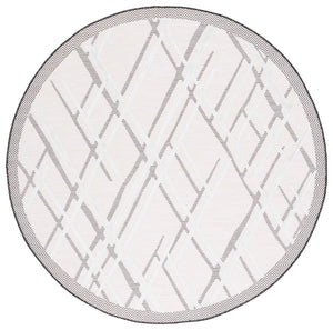 Safavieh Cabana 416 CBN416 Power Loomed Indoor / Outdoor Rug Ivory / Black CBN416Z-7SQ