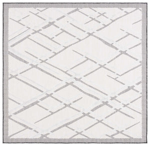 Safavieh Cabana 416 CBN416 Power Loomed Indoor / Outdoor Rug Ivory / Black CBN416Z-7SQ