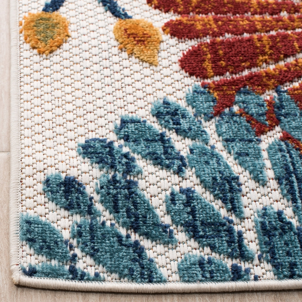 Safavieh Cabana 832 Weave Indoor / Outdoor Rug Creme / Red CBN832A-222