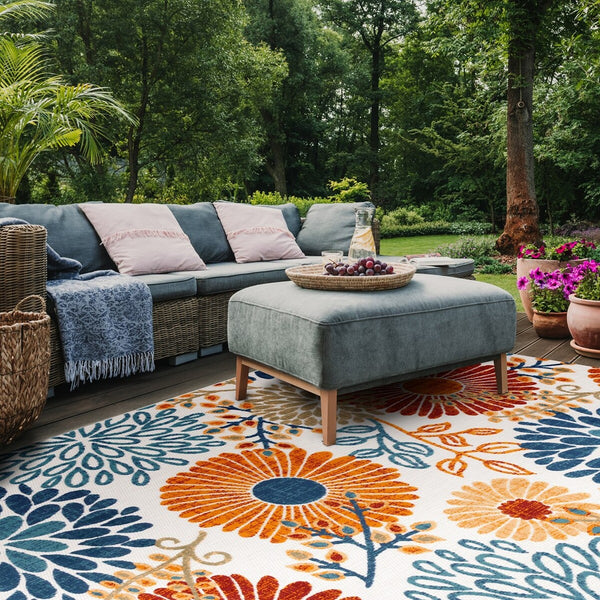 Safavieh Cabana 832 Weave Indoor / Outdoor Rug Creme / Red CBN832A-222