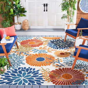 Safavieh Cabana 832 Weave Indoor / Outdoor Rug Creme / Red CBN832A-222