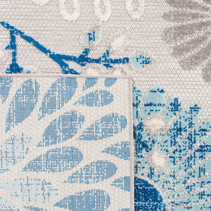 Safavieh Cabana 832 Weave Indoor / Outdoor Rug Grey / Blue CBN832F-222