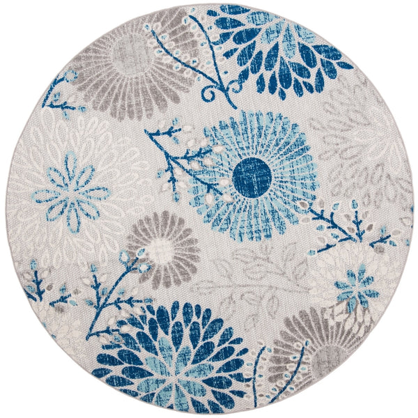 Safavieh Cabana 832 Weave Indoor / Outdoor Rug Grey / Blue CBN832F-222