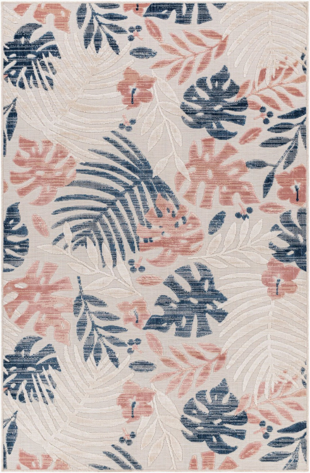 Livabliss Cabo Flatweave Polypropylene Rug Coastal Entryway Accent Woven in Turkey CBO2307-2239