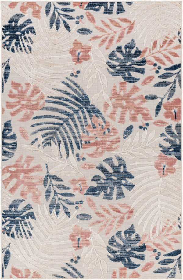 Livabliss Cabo Flatweave Polypropylene Rug Coastal Entryway Accent Woven in Turkey CBO2307-2239
