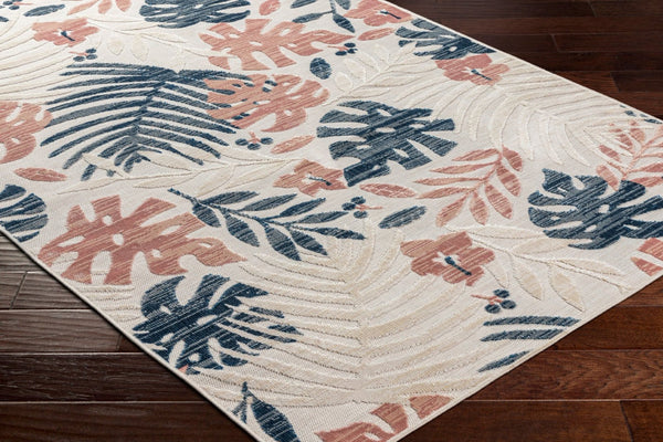 Livabliss Cabo Flatweave Polypropylene Rug Coastal Entryway Accent Woven in Turkey CBO2307-2239