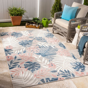 Livabliss Cabo Flatweave Polypropylene Rug Coastal Entryway Accent Woven in Turkey CBO2307-2239