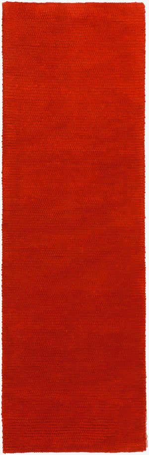 Surya Cambria Cbr-8705 2'6" X 8' Handmade Wool Rug - Durable Modern Decor With Plush Pile & Warranty Red Wool Cbr8709-268