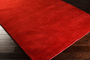 Surya Cambria Cbr-8705 2'6" X 8' Handmade Wool Rug - Durable Modern Decor With Plush Pile & Warranty Red Wool Cbr8709-268