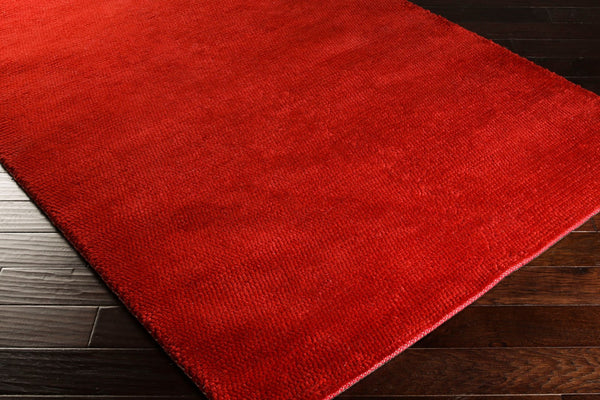 Surya Cambria Cbr-8705 2'6" X 8' Handmade Wool Rug - Durable Modern Decor With Plush Pile & Warranty Red Wool Cbr8709-268