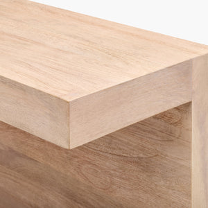 Surya Coburn 30"H X 50"W Console Table - Elegant Mango Wood Design For Modern Living Spaces & Entryways Top, Brown,Base, Brown Mango Wood,Mango Wood Cbrn003-305016