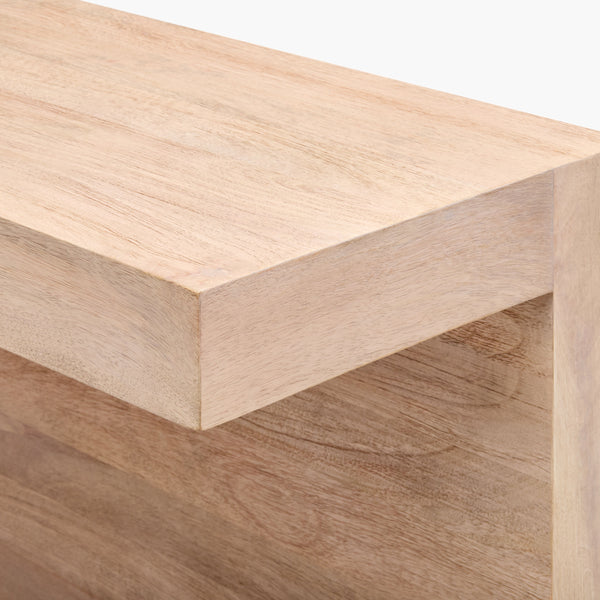 Surya Coburn 30"H X 50"W Console Table - Elegant Mango Wood Design For Modern Living Spaces & Entryways Top, Brown,Base, Brown Mango Wood,Mango Wood Cbrn003-305016