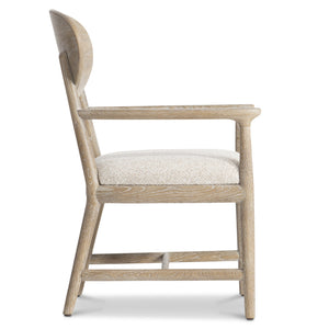 Bernhardt Bernhardt Aventura Arm Chair With Curved Back, Marcona Wood Frame, Upholstered Seat Comfort 318556