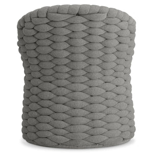 Bernhardt Bernhardt Salinas Nordic Grey Arm Chair — Sculptural Outdoor Sock-Knit Upholstery, Deep Cushioned Comfort X10545