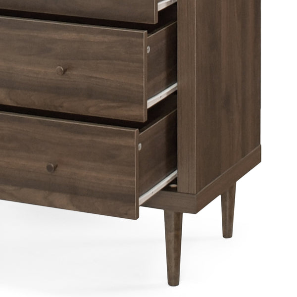 English Elm Christopher Knight Home® - NORDIC Walnut 4-Drawer Chest with Faux Wood MDF & Rubberwood Legs — Durable, Stylish Storage, 31" W 71145.00WALN