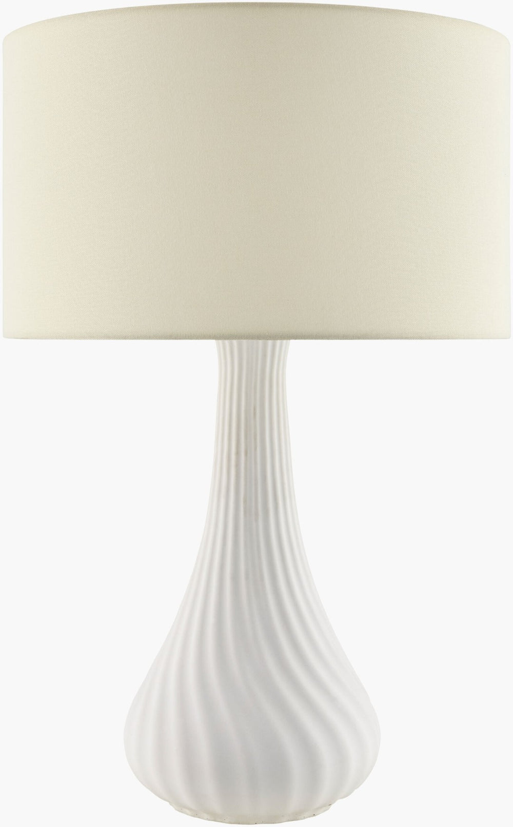 Livabliss Cabezon Concrete Body Table Lamp with Linen Shade Arts and Crafts Bedroom Accent CBZ-001