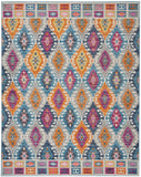 PSN02 Passion Bohemian Indoor Rug - Plush Multicolor Area Rug with Floral and Geometric Designs