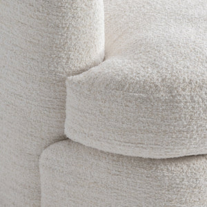 Bernhardt Bernhardt Jules Sculptural Fabric Swivel Chair With Plush Deep Seat, 360° Base, Customizable Finish - Made to Order P1822SA