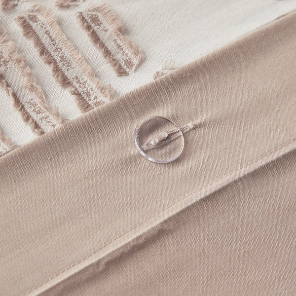 English Elm Full/Queen Ellipse Cotton Jacquard Duvet Cover Set Blush Geometric Textured Reversible, OEKO‑TEX Certified B035129133