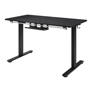 OSP Home Furnishings Primo Electric Standing Desk with Led Lighting Steel Frame and Built-in Cable Management PMO4824GD-BCF