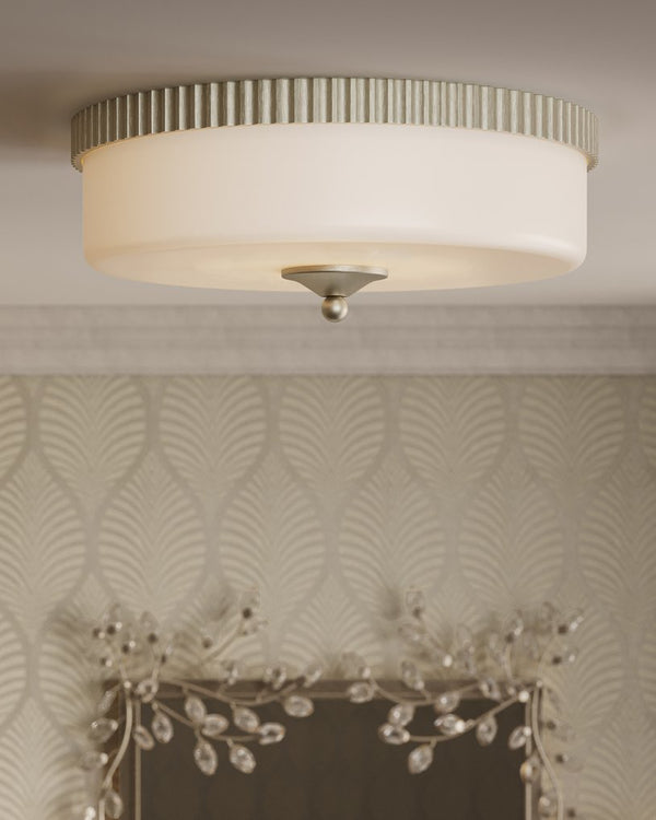 Currey & Company Forget-me-not Rectangular Mirror - Elegant Crystal-embellished Frame With Luxurious Beveled Edge Design Silver Crystal ,Metal ,Glass 1000-0162-currey-company