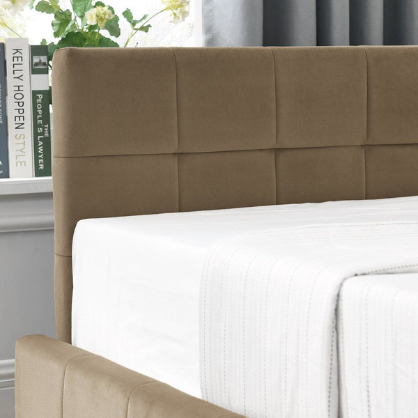 English Elm Full Size Upholstered Tufted Bed Frame - Stylish Sofa Bed With Storage, Brown Velvet Elegance W487S00307