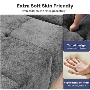 English Elm Modern Modular Sectional Sofa - L-Shaped Chaise Lounge, Plush Corduroy, No Assembly, Deep Comfort W3737S00002