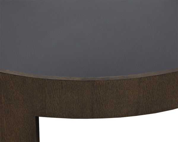 Sunpan Brunetto Coffee Table - Stylish Modern Design with Top Grain Leather Upholstery and Durable Frame Distressed Brown
