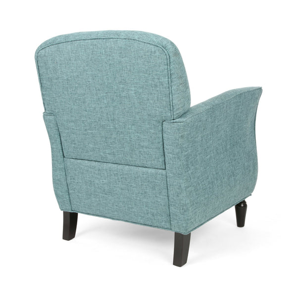 English Elm Christopher Knight Home® - CHAIR modern fabric lounge seat with compact 28.5x28.25x20.75 in dimensions, cozy supportive design Teal 63566.00TTWD