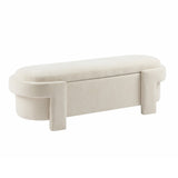 Christopher Knight Home® - Noble House - Large Versatile Storage Ottoman Bench: Spacious, Durable, And Stylish For Any Room, Beige(51"*20"*17")