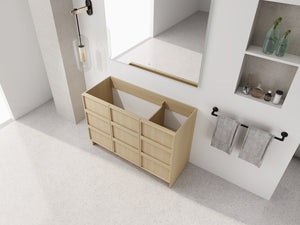 English Elm 48" Freestanding Bathroom Vanity Plywood Cabinet Dune Oak Soft-close Doors Modern W999P392901