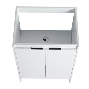 English Elm 24" Freestanding Bathroom Vanity With Premium Resin Sink - Modern Design & Ample Storage Solutions W999P312102