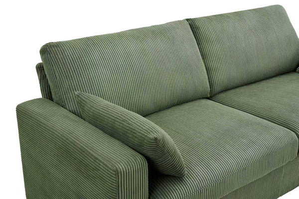 English Elm Modern Fabric Loveseat with Fsc Wood Frame Spring Cushions and Washable Covers W5515P443356