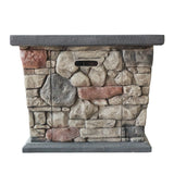 Christopher Knight Home® - Noble House - Carson Outdoor Square Fire Pit, Stone