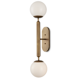 Barbican Double-Light Brass Wall Sconce