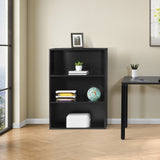 OSP Home Furnishings Prado 48" 3-Shelf BookCase Black