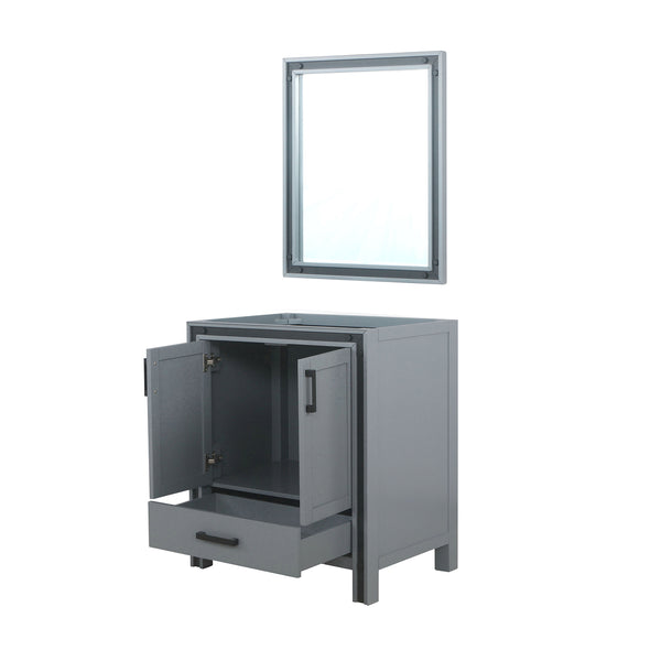 English Elm Dark Grey Bath Vanity Set With 28" Mirror - Modern Style, Easy Installation & Ample Storage Space B2731S00537