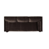 English Elm Knox 84" Modern Farmhouse Sofa, Deep Brown Performance Velvet