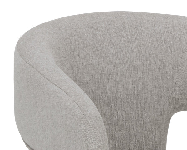 Sunpan Isidore Dining Chair - Contemporary Elegance with Curved Backrest and Clean Lines for Stylish Comfort Ernst Sandstone