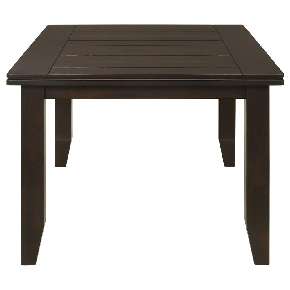 English Elm Cornish Cappuccino Casual Rectangle Dining Table — Solid Wood 66" Family Table in Dark Espresso Finish B062P350423