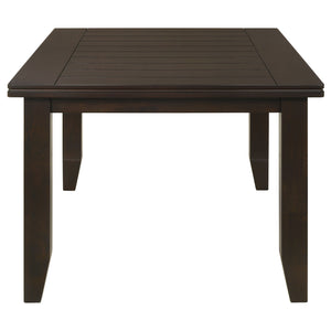 English Elm Cornish Cappuccino Casual Rectangle Dining Table — Solid Wood 66" Family Table in Dark Espresso Finish B062P350423