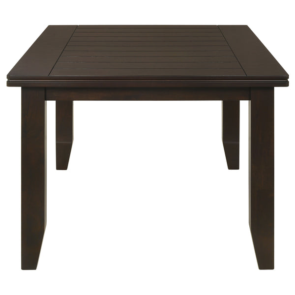 English Elm Cornish Cappuccino Casual Rectangle Dining Table — Solid Wood 66" Family Table in Dark Espresso Finish B062P350423