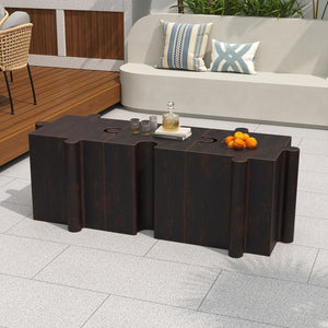 English Elm Christopher Knight Home® - Puzzle Art Side Table - Modular Antique Copper Mgo Table For Indoor & Outdoor Custom Layouts, Easy Use N770P347931A