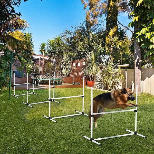 English Elm PawHut Heavy Duty 43" Steel Dog Crate with Wheels, Removable Tray, Top Access & Foldable Bowl Holder White W2225P217626