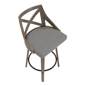 English Elm Dining/accent Chair Solid Wood Tapered Legs Cream Upholstery Mid-century Modern Seating B202P471207