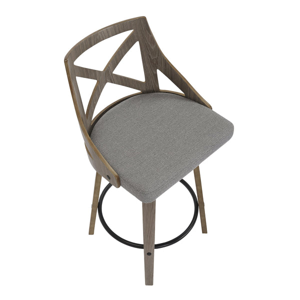 English Elm Dining/accent Chair Solid Wood Tapered Legs Cream Upholstery Mid-century Modern Seating B202P471207