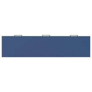 English Elm U_style Farmhouse Console Table with Three Drawers Open Shelf Entryway Organizer Navy Blue N711P410445V