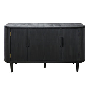 English Elm Accent Storage Cabinet - Modern Freestanding Buffet With Adjustable Shelves For Stylish Organization W2729P202565